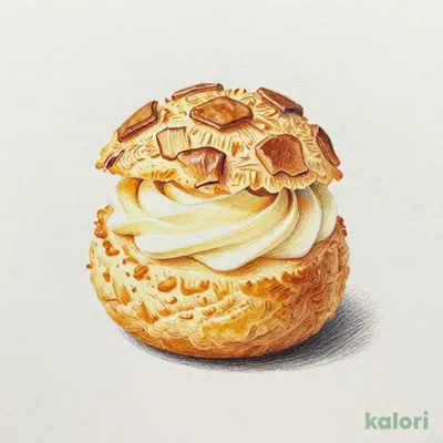 Vanilla Custard Cream Puff