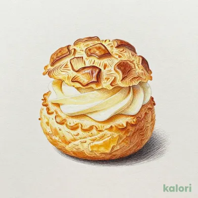 Vanilla Custard Cream Puff
