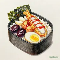 ミニ海苔弁当（麦飯）