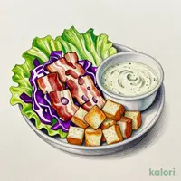 Romaine Lettuce and Crouton Caesar Salad