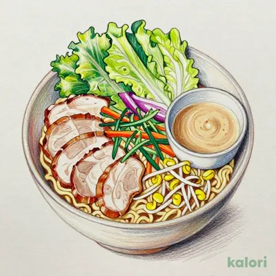 Shabu-Shabu Pork Ramen Salad