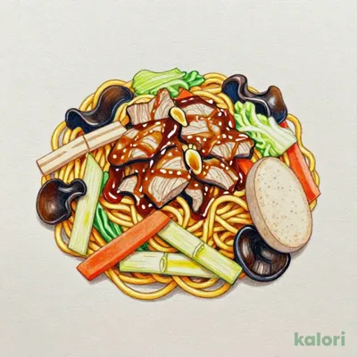 野菜たっぷり　あんかけ焼そば