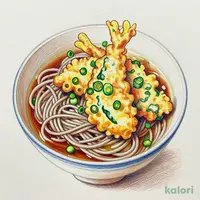 鰹出汁の旨味引き立つ かき揚げそば