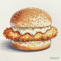 たっぷりタルタルソースのフィッシュバーガー