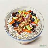 鉄鍋炒めのコク旨野菜炒め丼