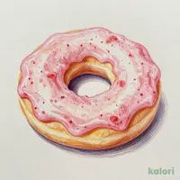 Chewy Strawberry Ring Donut