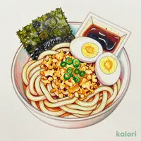 サクッと自家製揚げ玉の冷したぬきうどん