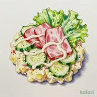 ハムとポテトのサラダ