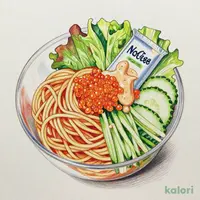 Pollock Roe Pasta Salad
