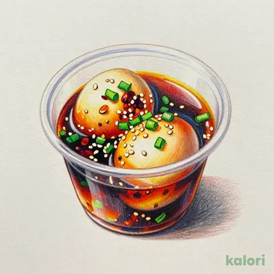 Soft-Boiled Egg in Spicy Chili Oil Sauce