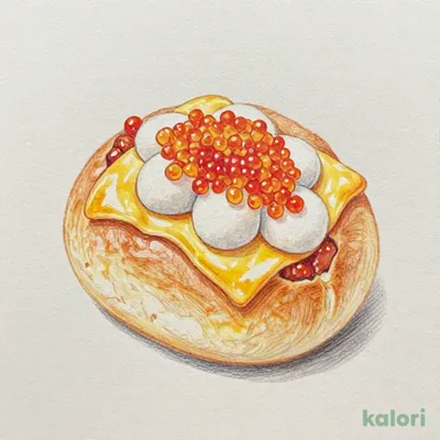 Mentaiko, Mochi, and Cheese Bread