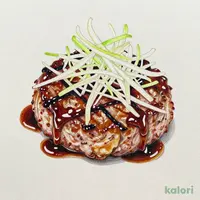 Teppan-Grilled Hamburg Steak with Grated Daikon Radish Sauce