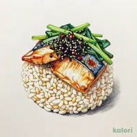 塩麹仕立てのあじ御飯（もち麦）