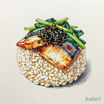 塩麹仕立てのあじ御飯（もち麦）