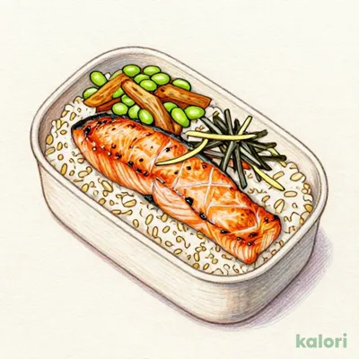 Grilled Salmon Rice Bowl (with Barley)