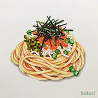 明太子と高菜のピリ辛和風パスタ