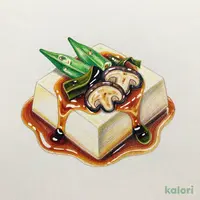国産大豆使用 オクラと海藻のねばねば冷奴
