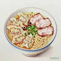 焦がしねぎ香る　塩ワンタン麺