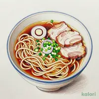 黒旨スープの冷かけ竹 岡式醤油ラーメン