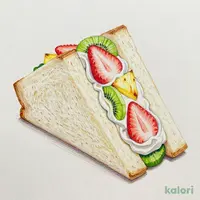 いちご入りフルーツミックスサンド
