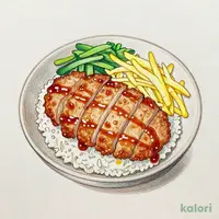 ソースヒレカツ御飯