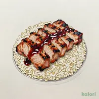 炭火焼き豚ロースのバ ーべキュー弁当(麦飯)
