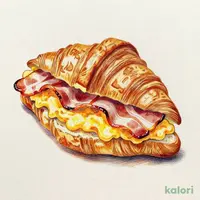たっぷり濃厚たまごとベーコンのクロワッサン