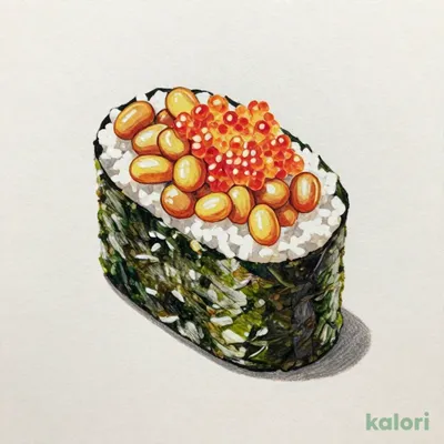 Hand-Rolled Sushi: Cod Roe & Natto Roll