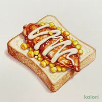 Teriyaki Chicken Corn Mayonnaise Bread