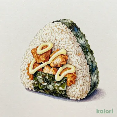 おおきなおむすび　唐揚げマヨネーズ