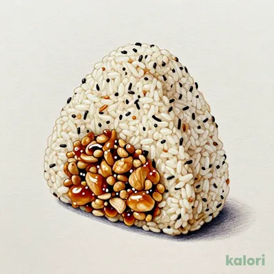 おおきなおむすび鶏そぼろ紫峰使用　もち麦入