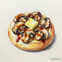 たっぷりきのこパン　　バター醤油