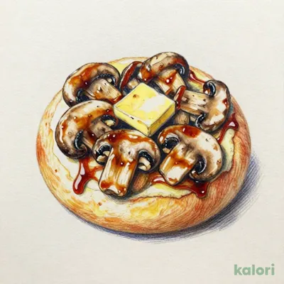 たっぷりきのこパン　　バター醤油