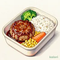 デミソースのふっくら鉄板焼きハンバーグ