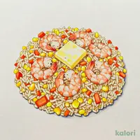 バター香る海老ピラフ