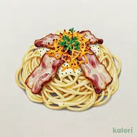 焦がしチーズのカルボナーラ