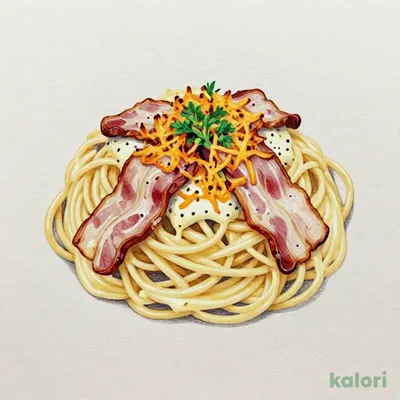 焦がしチーズのカルボナーラ