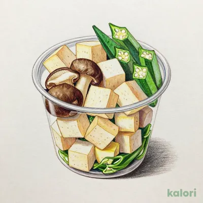 長芋となめこのねばねばサラダ
