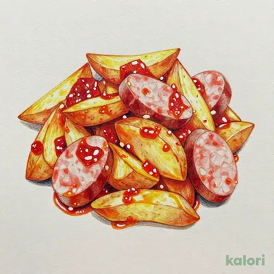 ７ザ・プライス　ポテトとソーセージのトマトガーリック炒めの素
