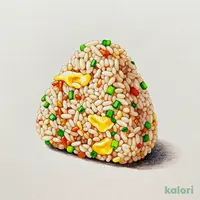 ねぎ塩チャーハンおむすび（もち麦入り）