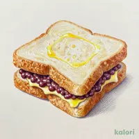 揚げ食パンサンド つぶあんマーガリン