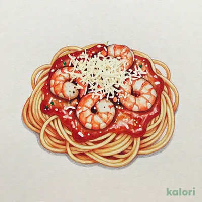 海老のトマトクリームパスタ