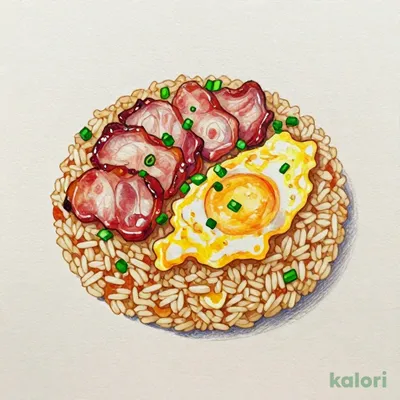 直火炙り焼豚と香ばし炒めのチャーハン