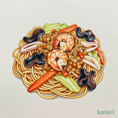 香ばし麺の五目あんかけ焼そば