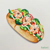 ６品目野菜使用　海老サラダ