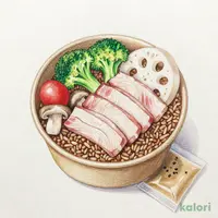 ごまだれで食べる蒸し野菜と豚しゃぶのサラダごはん