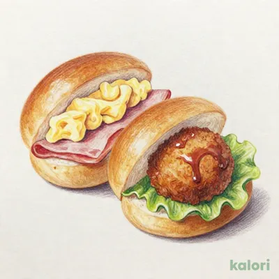 ミニロール　ハムたまご＆コロッケ