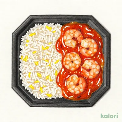 甘辛仕立てのエビチリチャーハン