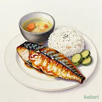さばみりん干し定食