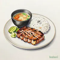 豚肩ロース炭火焼定食